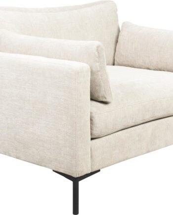 Personers Sofa Zuiver Summer Perlemor Stof Skum Robust Stålstel H82xb125xl101cm på Afbetaling