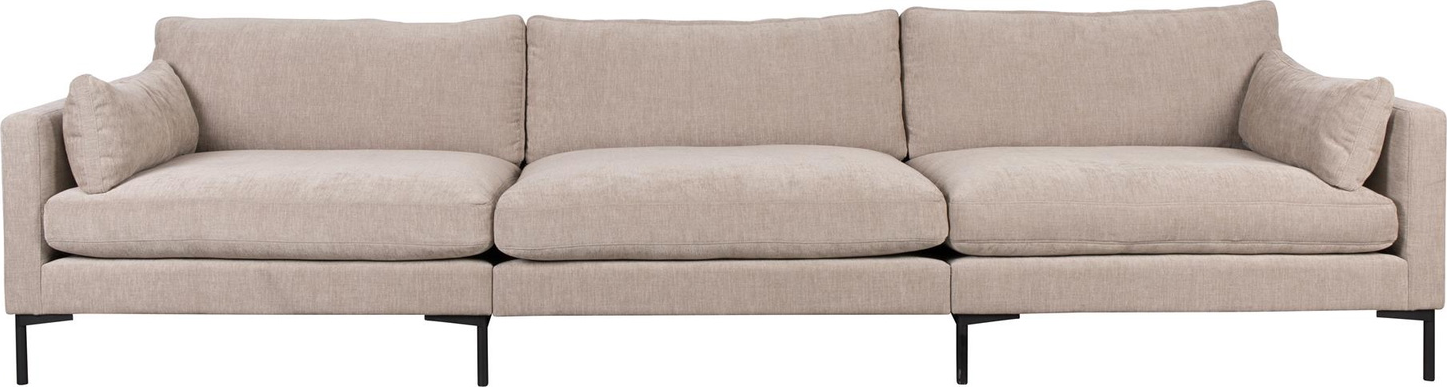 Personers Sofa Zuiver Summer Stenlysgrå Stof H82 B335 D101 på Afbetaling