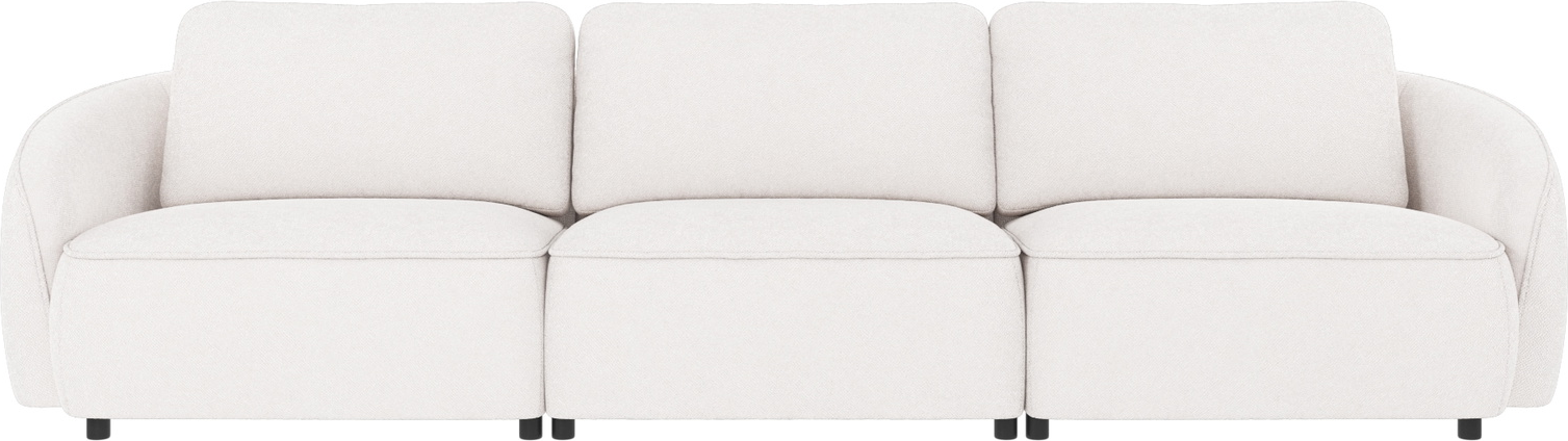 Personers Stue Sofa Rowico Norris Hvidt Bobby Polyesterstof Rundt Design Med Nozag Fjedre Koldskum på Afbetaling