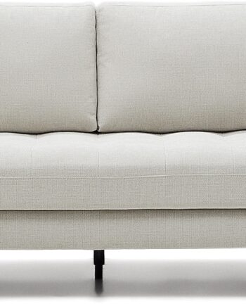 Personers Tresæders Sofa Kave Home Bogart Vintage Grå Chenillestof på Afbetaling