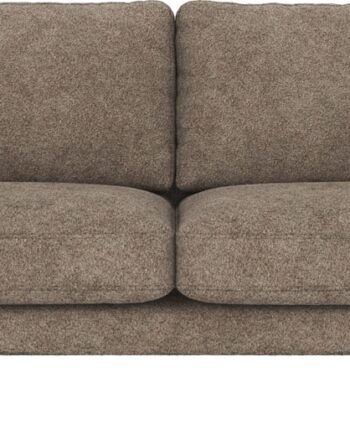 Personers Tresæders Sofa Rowico Corwin Mørk Beige Med Sorte Metalben 23898 på Afbetaling