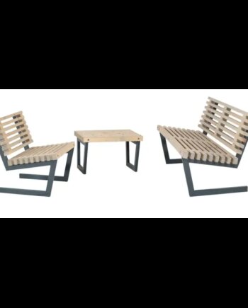 Plus Siesta Tralle Møbelsæt Sofa Stol Lille Bord 196160 på Afbetaling