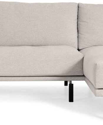 Polstret Chaiselong Sofa Højrevendt Kave Home Galene Beige 314x166x94 Moderne Nordisk Design på Afbetaling