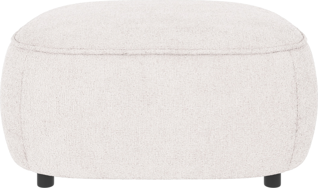 Puf Til Sofa Rowico Norris Greg Hvid Stof Fodskammel Skandinavisk Design 43x89x89 på Afbetaling