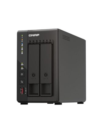 Qnap 253e Nas Bay 5gbe Ram Sort på Afbetaling