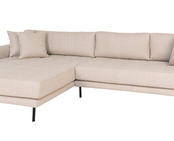 Riviera Lounge Sofa Beige Venstre Vendt Længde 290 på Afbetaling