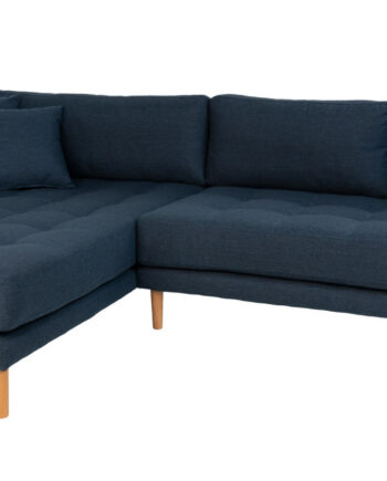 Riviera Lounge Sofa Mørkeblå Venstrevendt Længde 290 på Afbetaling