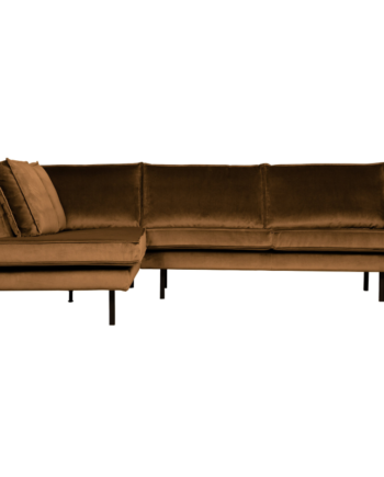 Rodeo Hjørnesofa Venstrevendt Velour Honey Yellow på Afbetaling