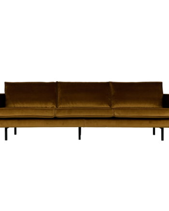 Rodeo Pers Sofa Velour Honey Yellow på Afbetaling