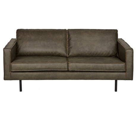 Rodeo Personers Sofa Læder B190 Vintage Armygrøn på Afbetaling