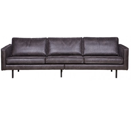 Rodeo Personers Sofa Læder B277 Vintage Sort på Afbetaling