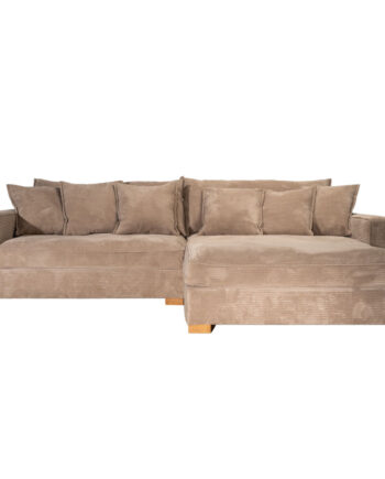 Rossi Sofa Med Chaiselong Til Højre Zoom Mink Arm 1240d1240 Arm på Afbetaling