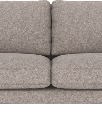 Rowico Corwin Personers Sofa Gråt Bobby Stof Med Sort Pulverlakeret Metalstel på Afbetaling