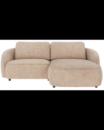 Rowico Norris Højrevendt Chaiselong Sofa Polyester 226 162 Sort Lys Beige på Afbetaling