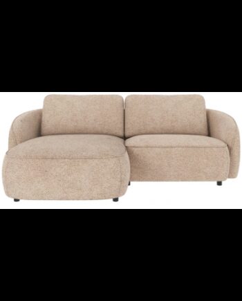 Rowico Norris Venstrevendt Chaiselong Sofa Polyester 226 162 Sort Lys Beige på Afbetaling