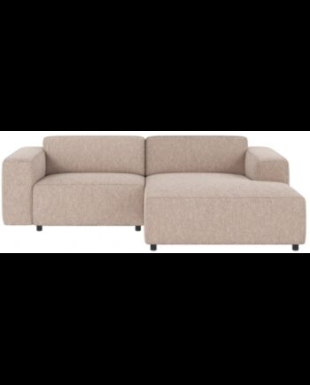Rowico Willard Højrevendt Chaiselong Sofa Polyester 234 161 Sort Lys Beige på Afbetaling