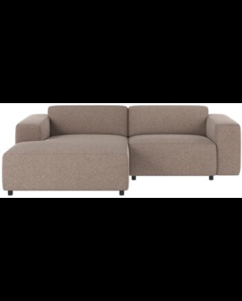Rowico Willard Venstrevendt Chaiselong Sofa Polyester 234 161 Sort Beige på Afbetaling