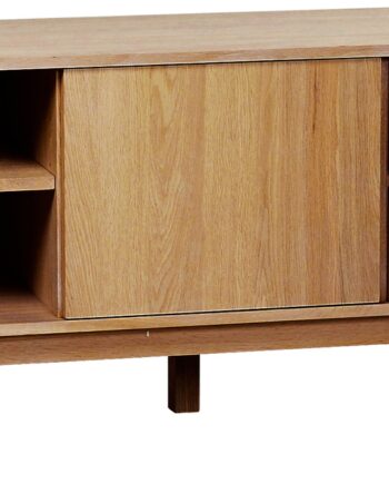 Rowico Yumi Bord Møbel Lakeret Egetræ Med Soft Close Skydedør B152 D42 H60 på Afbetaling