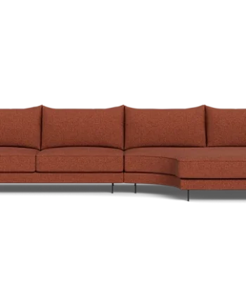 Samba Double Day Sofa Med Rund Chaiselong Pedro Arm på Afbetaling