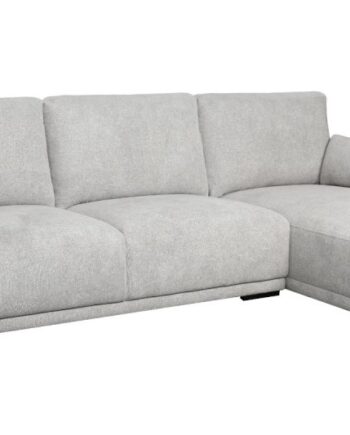 Santa Monica Sofa Med Chaiselong Til Højre Gråt Møbelstof på Afbetaling