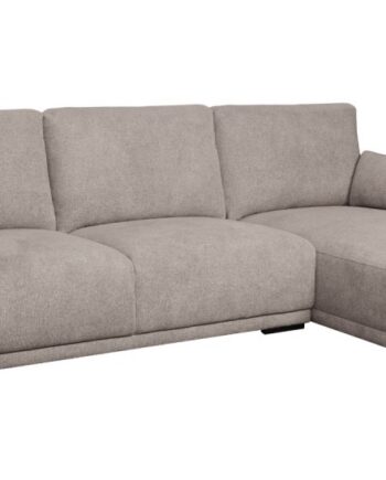 Santa Monica Sofa Med Chaiselong Til Højre Sandfarvet Møbelstof på Afbetaling