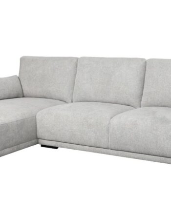 Santa Monica Sofa Med Chaiselong Til Venstre Gråt Møbelstof på Afbetaling