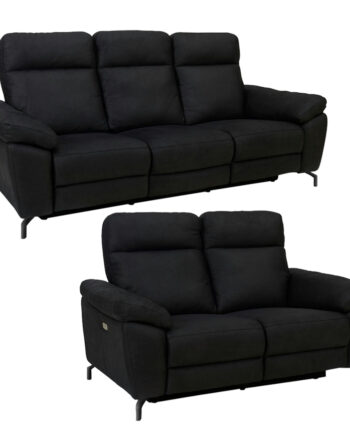 Selesta 2pers Sofa Med Sort Stof : 162x96cm H101cm : 222x96cm H101cm på Afbetaling