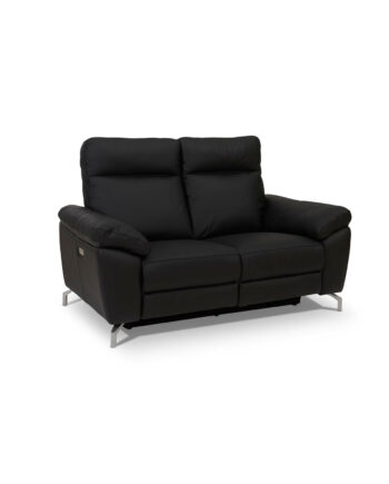 Selesta Pers Sofa Sort Læder på Afbetaling
