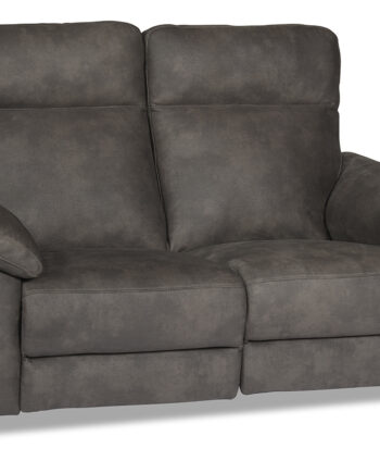 Selma Personers Sofa Med Elevations Sæder Til Nakke Ryg Ben Grå Microfiber på Afbetaling