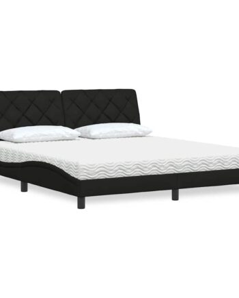 Seng Med Madras 180x200 Stof Sort på Afbetaling