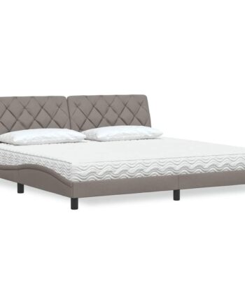 Seng Med Madras 200x200 Stof Gråbrun på Afbetaling