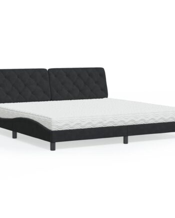 Seng Med Madras 200x200 Velour Sort på Afbetaling
