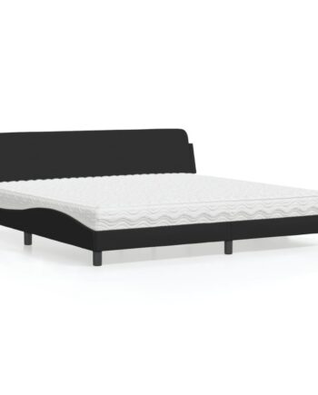 Seng Med Madras Dover 200x200 Stof Sort på Afbetaling
