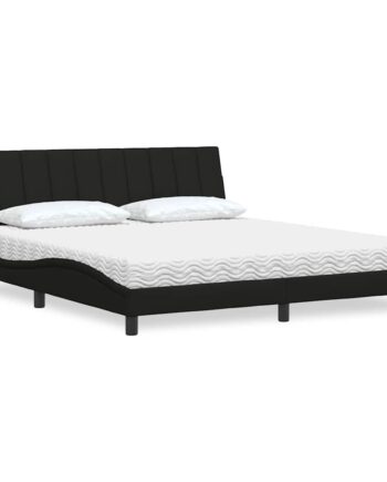 Seng Med Madras Hanko 180x200 Stof Sort på Afbetaling