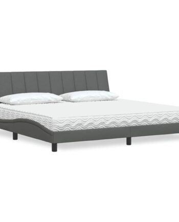 Seng Med Madras Hanko 200x200 Stof Mørkegrå på Afbetaling