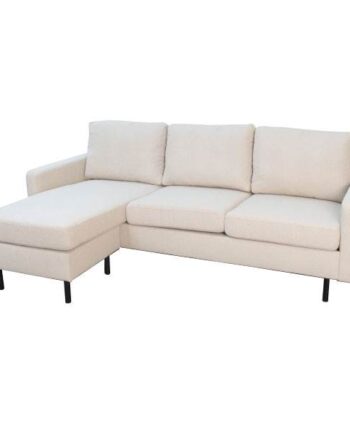 Sindal Pers Sofa Med Chaiselong Sand på Afbetaling