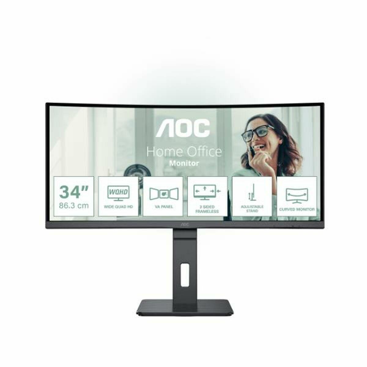 Skærm Aoc Cu34p3cv Ultrawide Quad på Afbetaling