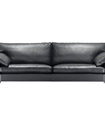 Sl329 Sofa 222 Læder Sort Zebu Skarp Pris på Afbetaling