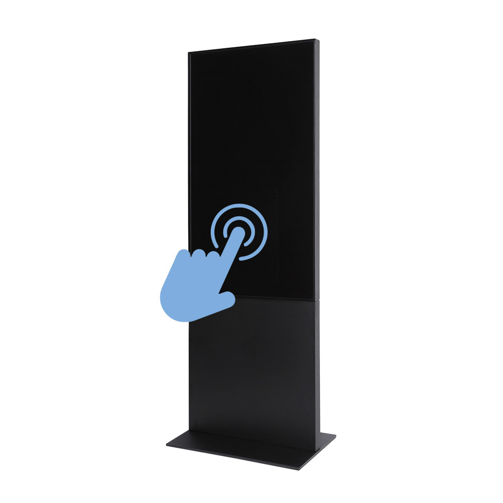 Smart Line Digital Totem Sort Med  Samsung Touch Skærm på Afbetaling