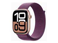 Smartwatch Apple Watch Series Gps Roseguld Sportsløkke Blomme på Afbetaling