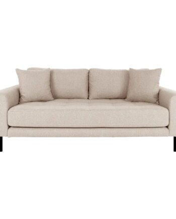 Sofa Beige Med Puder Sorte Stål Ben Hn1025 1301438 på Afbetaling