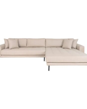 Sofa Højrevendt Beige Med Fire Puder Hn1025 1301490 på Afbetaling