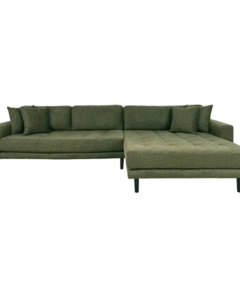 Sofa Højrevendt Olivengrøn Med Fire Puder Hn1020 1301480 på Afbetaling