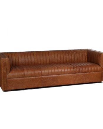 Sofa Læder Urban Brun Personers 246 på Afbetaling