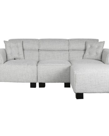 Sofa Med Chaiselong Grå Moderne 231  170 på Afbetaling