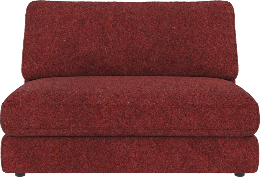 Sofa Midtermodul Rowico Duncan Anna Rød Modulsofa Slidstærkt Polyester på Afbetaling