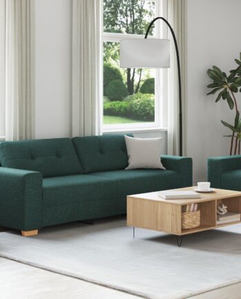 Sofa Sæt Med Pude Med Pude Stk Gul 221 Stof på Afbetaling