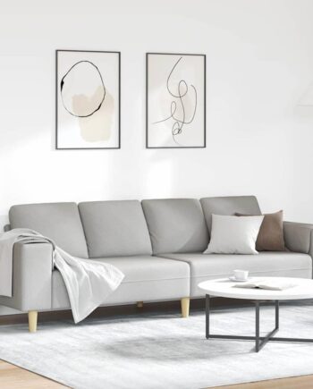 Sofa Sæt Sky Grey Stof på Afbetaling