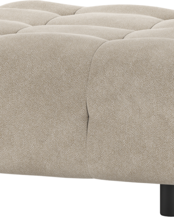 Sofa Skammel Woood Louis Modulsofa Puf Vævet Polyester Lysegrå H43xb90xd90 på Afbetaling