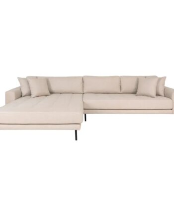 Sofa Venstrevendt Beige Med Fire Puder Hn1025 1301495 på Afbetaling